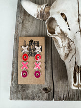 Load image into Gallery viewer, LOVE XOXO Valentines’s Day Earrings Dangle
