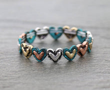 Load image into Gallery viewer, Western Boho Heart Stretch Bracelet
