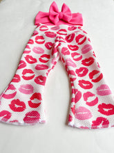 Load image into Gallery viewer, Kisses Valentines Day Bell Bottoms
