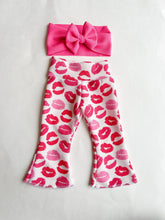Load image into Gallery viewer, Kisses Valentines Day Bell Bottoms
